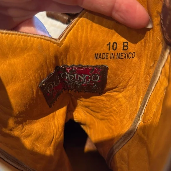 Old Gringo Tan and Pink Western Boots - Picture 3 of 4